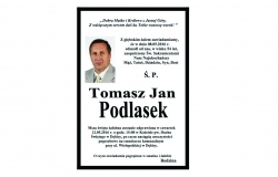 Msza święta żałobna i pogrzeb ś.p. Tomasza Podlaska dzisiaj o godz. 15.00 w kościele Ducha Świętego w Dębicy
