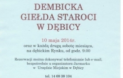 "Dembicka Giełda Staroci" w Dębicy już 10 maja 2014r.