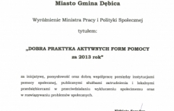 Wyróżnienie dla Miasta Dębicy