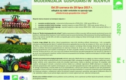 Nabór wniosków  w ramach operacji typu „Modernizacja gospodarstw rolnych”