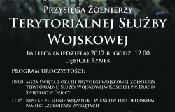 Żołnierze Terytorialnej Służby Wojskowej złożą przysięgę na dębickim Rynku