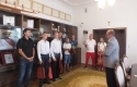 Magdalena Macios, Gabriel Blezień i Sebastian Ptak z wizytą u burmistrza Mariusza Szewczyka
