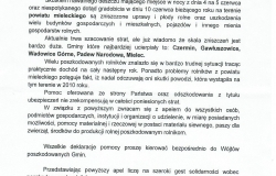 Apel Marszałka Województwa Podkarpackiego dotyczący wsparcia rolników powiatu mieleckiego poszkodowanych w wyniku gradobicia i nawalnego deszczu