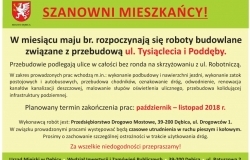 Czasowe utrudnienia w ruchu pieszym i kołowym