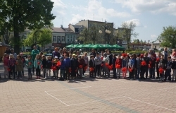 Miting PCK Oddziału Rejonowego Dębica na dębickim Rynku