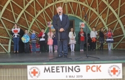 Miting PCK Oddziału Rejonowego Dębica na dębickim Rynku