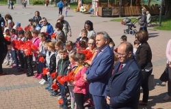 Miting PCK Oddziału Rejonowego Dębica na dębickim Rynku