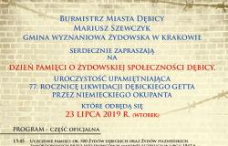 Dzień Pamięci o Żydowskiej Społeczności Dębicy