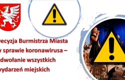 Decyzja Burmistrza Miasta w sprawie koronawirusa