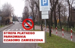 Zawieszona płatność w strefie płatnego parkowania