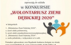 Zgłoś kandydaturę Wolontariusza Ziemi Dębickiej