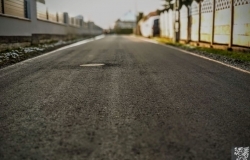 Nowy asfalt na ulicy Budzisz