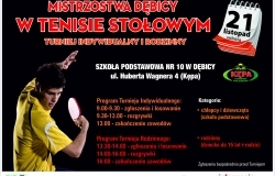 Mistrzostwa Dębicy w Tenisie Stołowym -  Turniej indywidualny i rodzinny