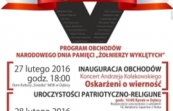 Narodowy Dzień Pamięci "Żołnierzy Wyklętych" w Dębicy - program