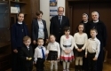 przedszkolami z życzeniami u burmistrza
